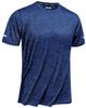[TACVASEN] Men's T-Shirt, Sportswear, Short Sleeve, Crew Neck, Hiking Shirt, Top, Reflective Tape, Running, Quick Dry, Exercise, Royal Blue, Size L