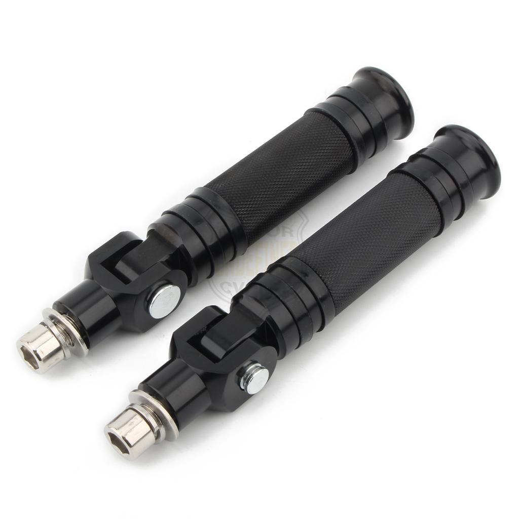 Motorcycle Knurled Modified Foot Pegs Folding Footrests Pedals For Harley Kawasaki Yamaha Suzuki Honda Ducati BMW Universal