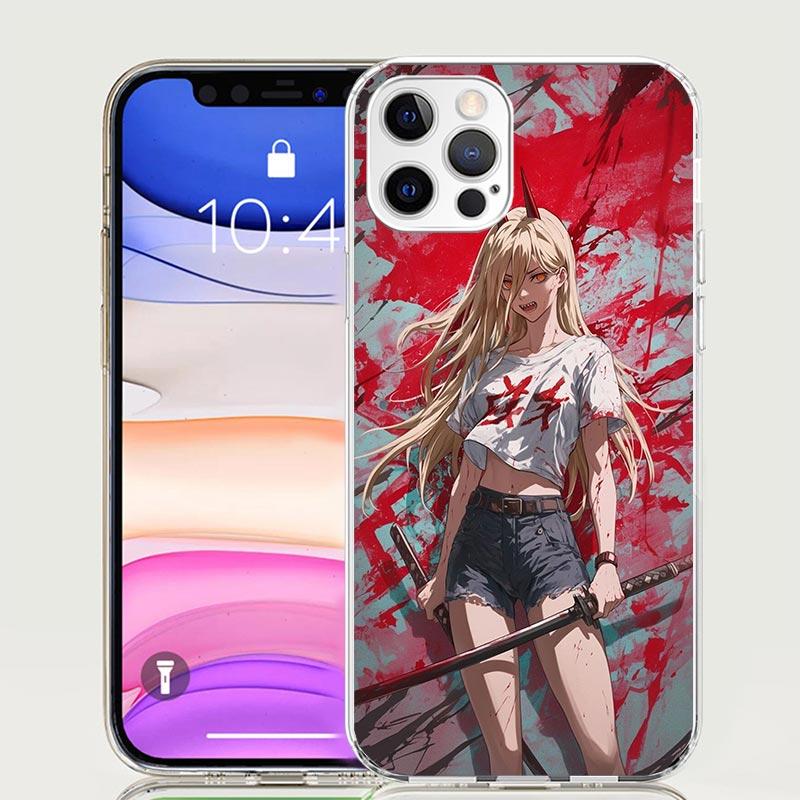 

C-Chainsaw Mans Power Phone Case for Apple iPhone 17 Air 16 15 Plus 14 + 13 Mini 12 11 Pro Max 7 8 SE 16Max Soft Shell Cover Coq iPhone 13 Pro Max