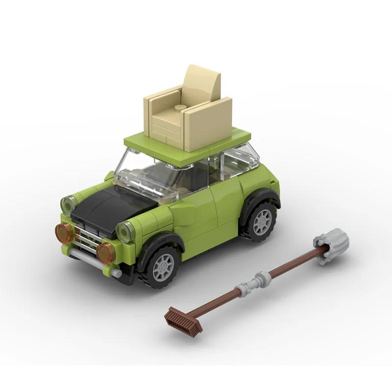 Auto-Serie Moc Bausteine Herr. Bean Mini Mark III Modell Technik Bausteine Legendärer Sportwagen DIY Spielzeug Für Kinder Kinder