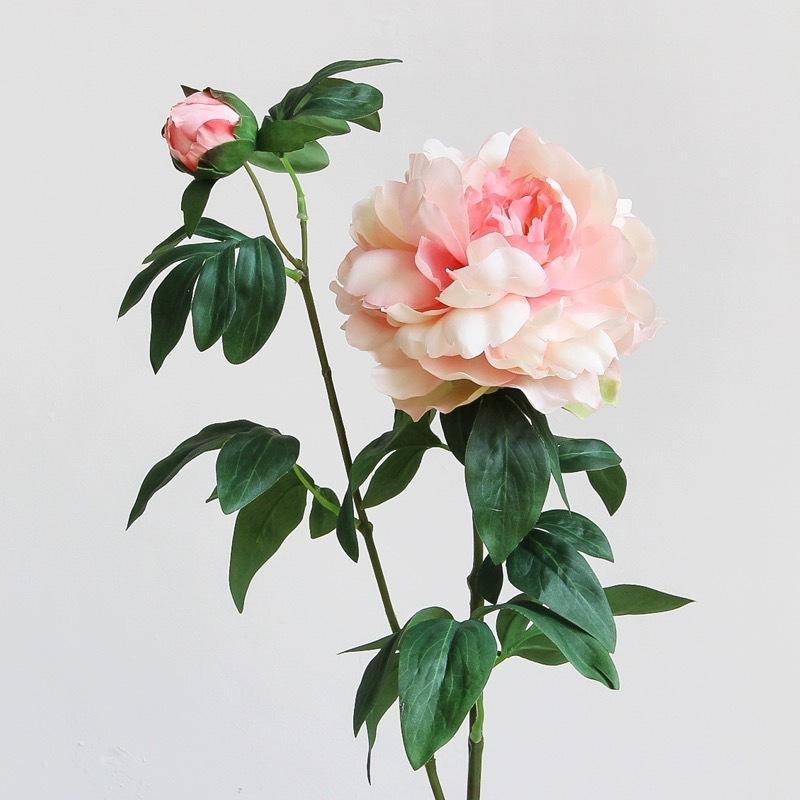 27.2 Inch Luxury Peony Artificial Flower for Home Decor Dining Room Table Photography Prop