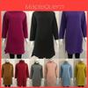 Felpe Lunghe Invernali da Donna con Accogliente Design ad Scollo Alto e Orlo Spaccato