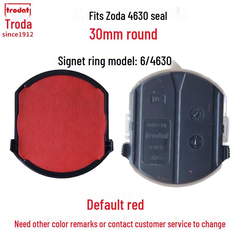 Zhuoda Ronde Zelfinktende Stempel Inktpatroon Vervanging 6/4642 46040
