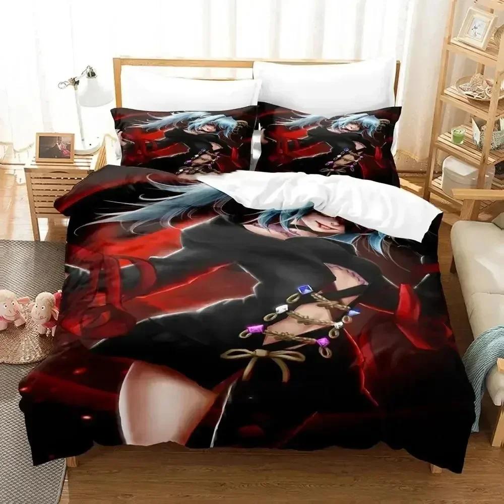 3D Print Anime Lord of Vermillion Comfortable Duvet Quilt Cover Pillowcase Bedding Set Children Bedroom Decoration Home Textile