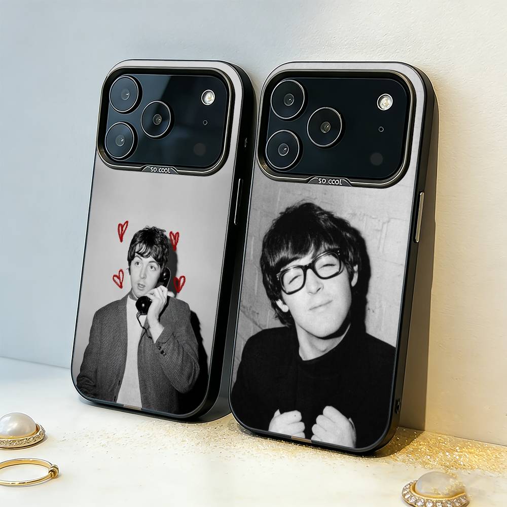 Singer P-Pau-M-McCartney Phone Case For iPhone17 16 15 14 13 12 Pro Max Grey Black Matte Laser Metallic Aurora Funda