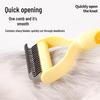 Pet Knot Opener and Grooming Comb for Dogs & Cats – Removes Loose Hair & Detangles Long-Haired Pets