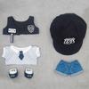 20Cm Cotton Doll Clothes Plush Doll Diy Clothing Cat Ear Uniform Hoodie Cool Jacket No Attribute Dolls Accessories