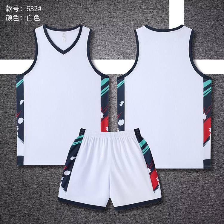 New Basketball Jersey Set Boys And Girls Jerseys Children'S Student Vest Sports Competition Training Team Uniform Printing
