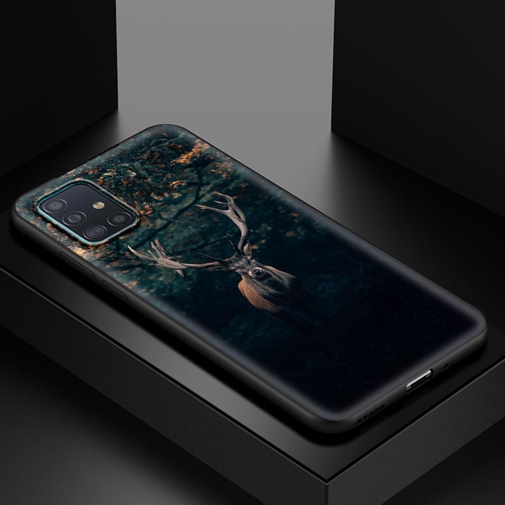 Hirschjagd Camo Handyhülle für Samsung Galaxy A51 A71 A21s A31 A41 M31 A11 M51 A12 M31s A01 A91 M11 A42 A32 5G Cover Capa