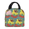 Curious George In An Airplan Insulated Lunch Bag for Women Kids Portable Food Boxes Thermal Lunch Box Tote