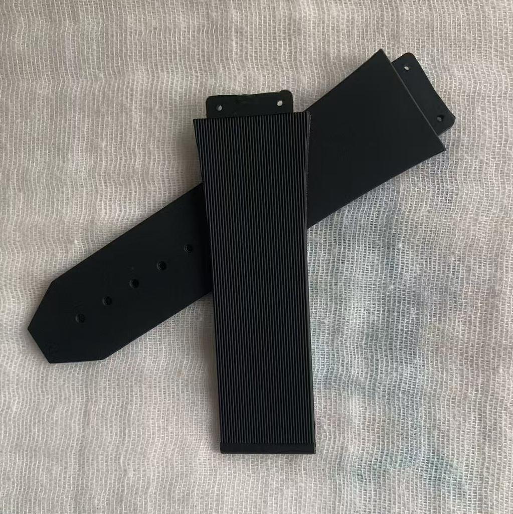 Cinturini per HUBLOT BIG BANG in Silicone 26*19mm Impermeabile Cinturino da Polso da Uomo Accessori per Orologi Braccialetto in Gomma Cinturino da Polso Nero
