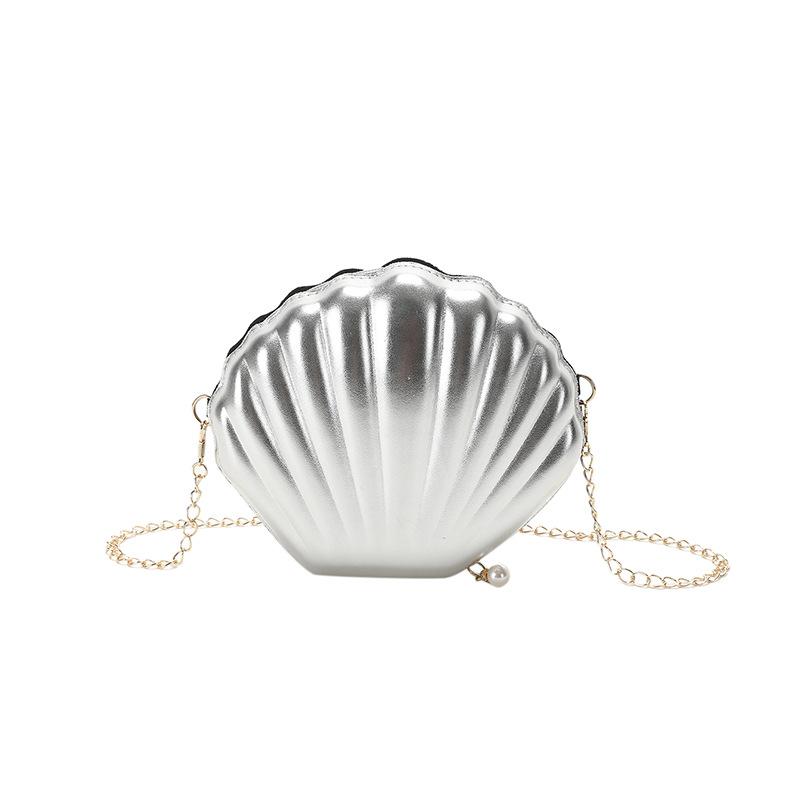 Bag summer 2025 Mori candy color foreign personality design ins wind women shoulder chain shell bag pu