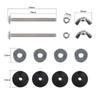 2pcs Toilet Cistern To Toilet Pan Fixing Sealing Kit Close Coupling Bolts WC Easy Installation Toilet Closet Bathroom Fitting