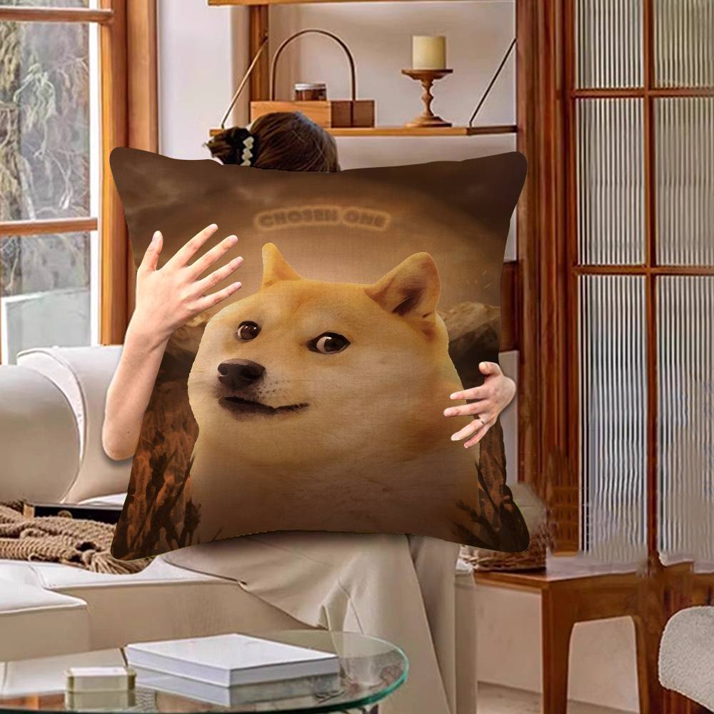 Abstract Shiba Inu Print Cushion Cover Car Throw Pillow Case For Sofa Car Christmas Gift 40X40Cm 45X45Cm