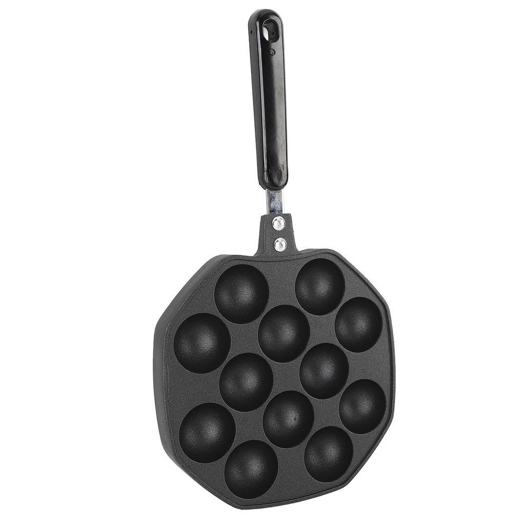 Takoyaki Pan 12 Molds Takoyaki Maker Skillet Aluminum Alloy Nonstick Grill Pan Cooking Plate for Octopus Balls Pancake