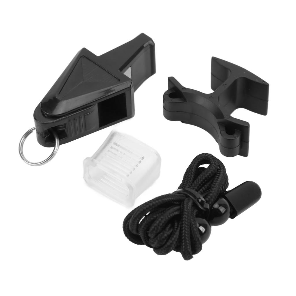 Whistle Clear Crisp Sound Plastic Sports Whistle with Lanyard for Training Survival Gym Competition