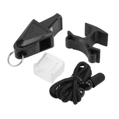 Whistle Clear Crisp Sound Plastikowy gwizdek sportowy ze smyczą do treningu Survival Gym Competition
