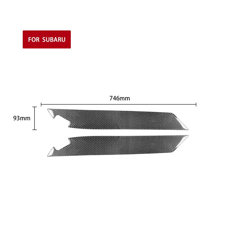 Real Carbon Fiber Car Accessories Door Decorative Panel Cover Soft Sticker For Subaru BRZ Toyota 86 GT86 2017 2018