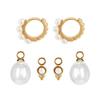 Summer Removable Pearl Earrings Hoops Retro Earrings Women'S Niche Ear Buckles A Variety Of Ways To Wear Studs