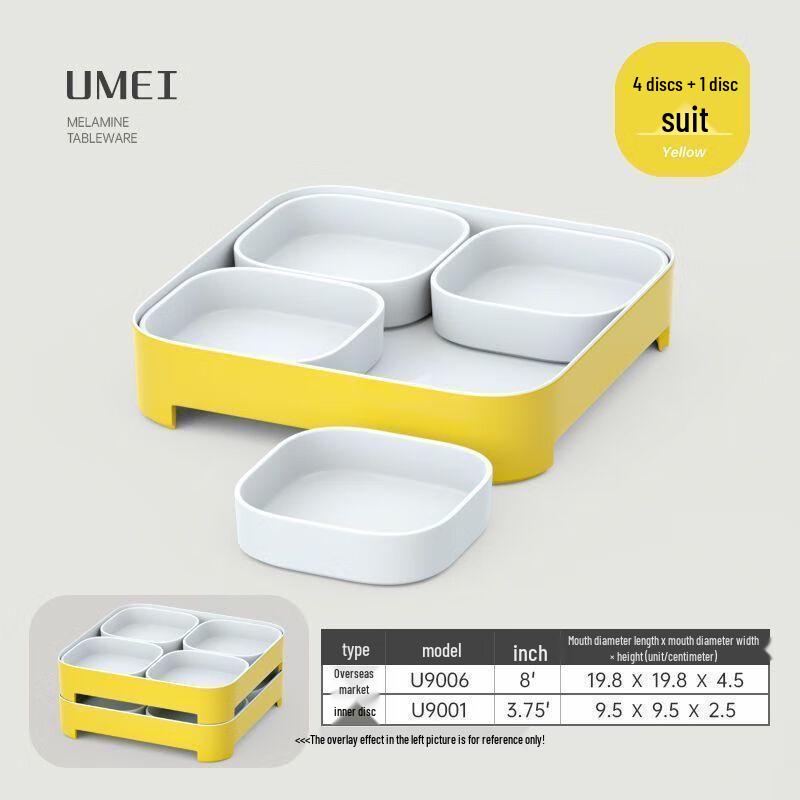 Jijun Two-Tone Melamine Dinnerware Set