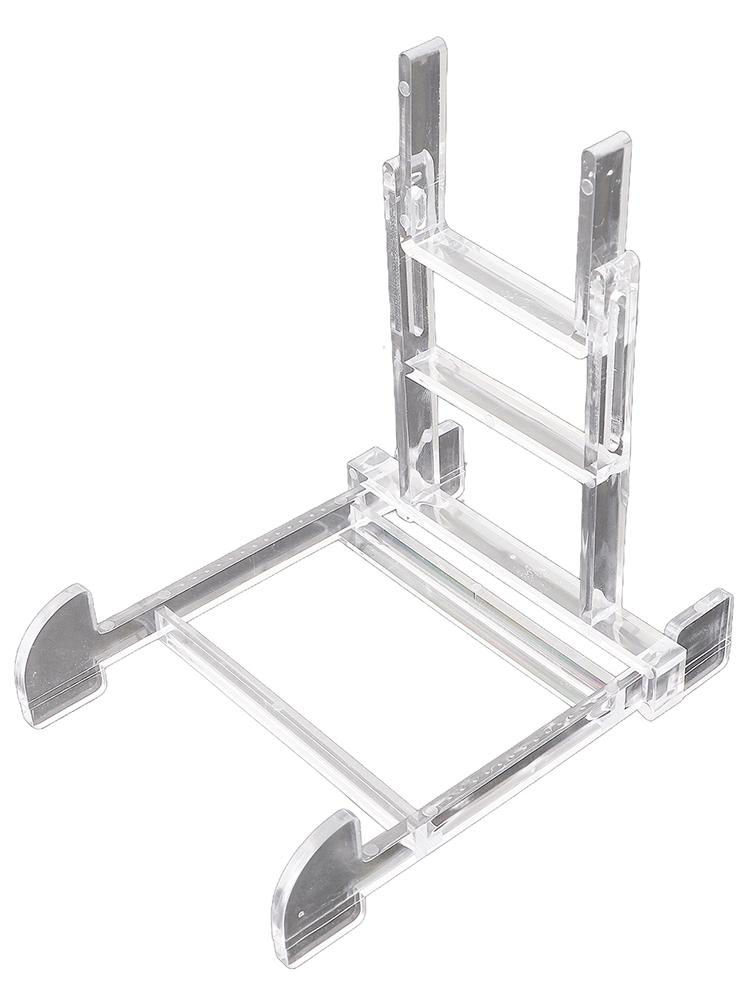 Transparent/black Display Stand Easel Bowl Plate Picture Holder For 6-10dish