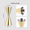 ZISIZ Stainless Steel Cocktail Jigger Set