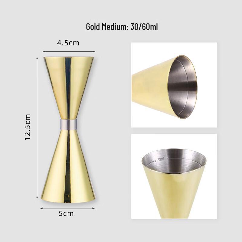 ZISIZ Stainless Steel Cocktail Jigger Set