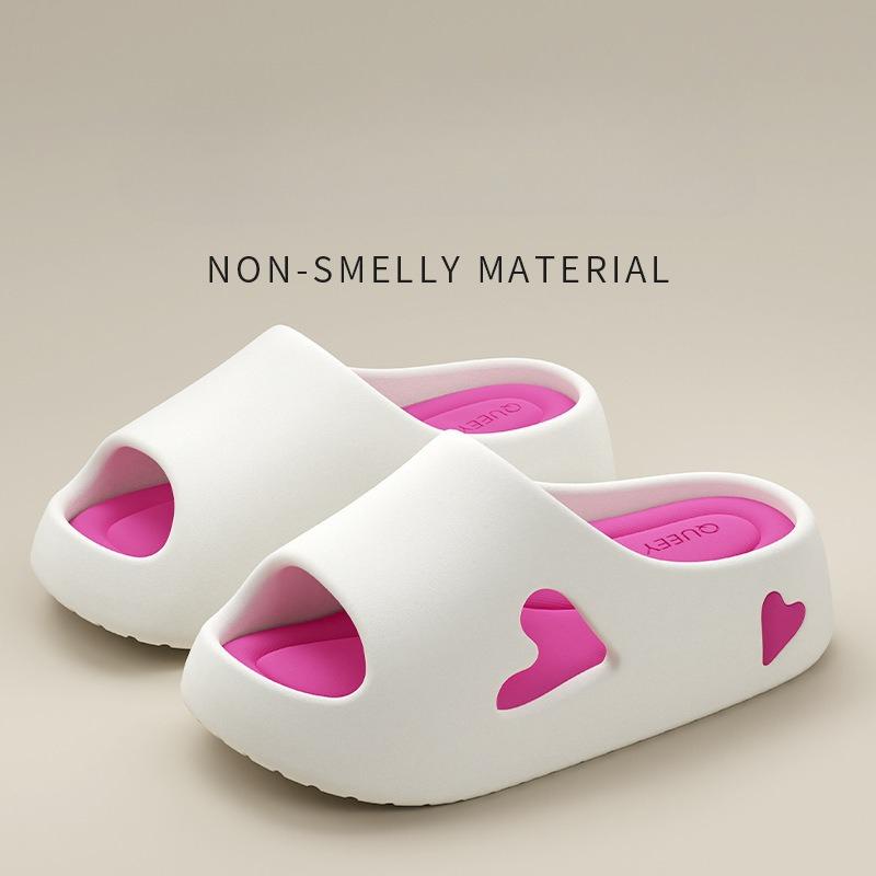 Platform Sandals Women Summer Non Slip Love Indoor Beach Sandals Cloud Slipper Slide House Flip Flops Female Soft Outdoor EVA