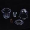 1/5Pcs Visible Clear Plants Germination Cup Transparent Plastic Nursery Growing Box Indoor Garden Greenhouse Seed Starter Tray