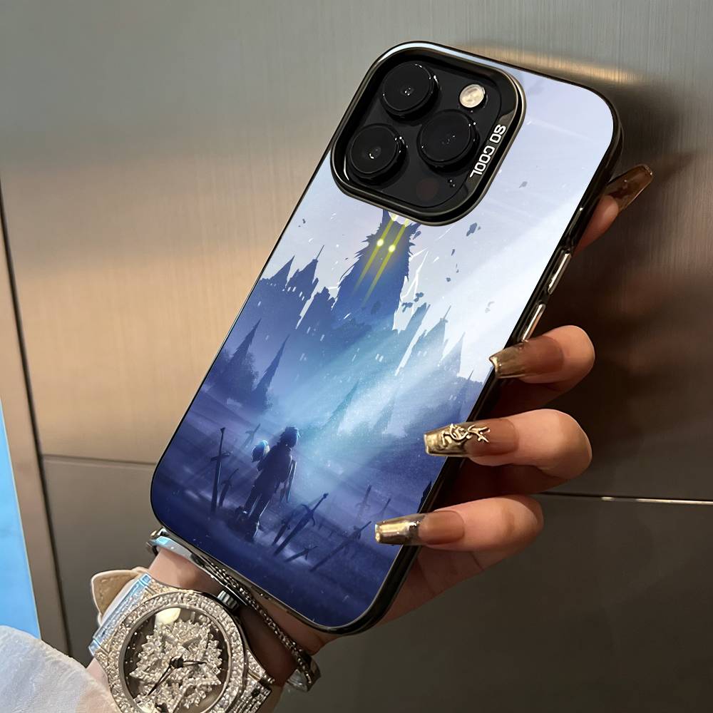 Zero -Starting- Life-in-Another -World Phone Case For IPhone17 16 12 13 14 15 16 Pro Max Plus Cover Colored Silver Funda Bumber