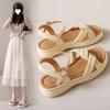 Real Soft Sandals Women's 2025 New Summer Platform Fashion Women's Shoes Soft Sole Fairy Wind Beach Sandals with Skirt