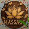 Vintage Lotus Flower Tin Metal Sign 8x8 Inch Round Zen Wall Art Retro Home Decor