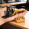 1/64 Mini Desktop Toy Car Alloy Rc Forklift Truck App 2.4G Remote Control Car Flatbed Cart Vehicle Toy for Children Adult Gifts