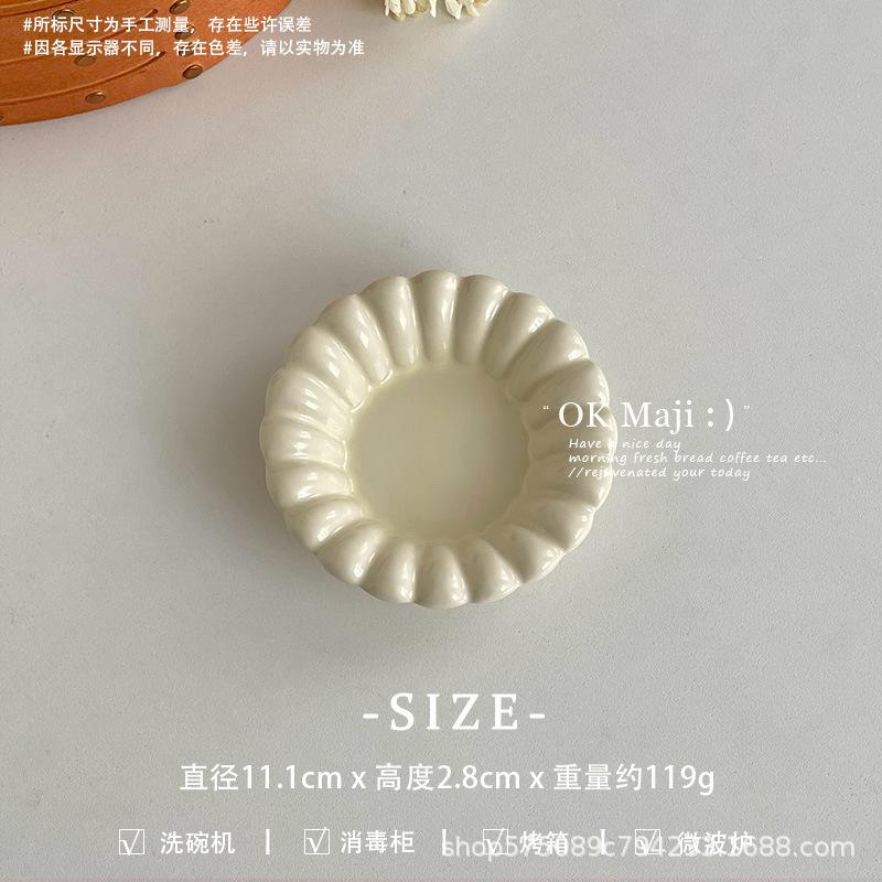 

High-looking ceramic plate, household Western-style dinner plate, round plate,flat plate, dessert plate, pasta plate