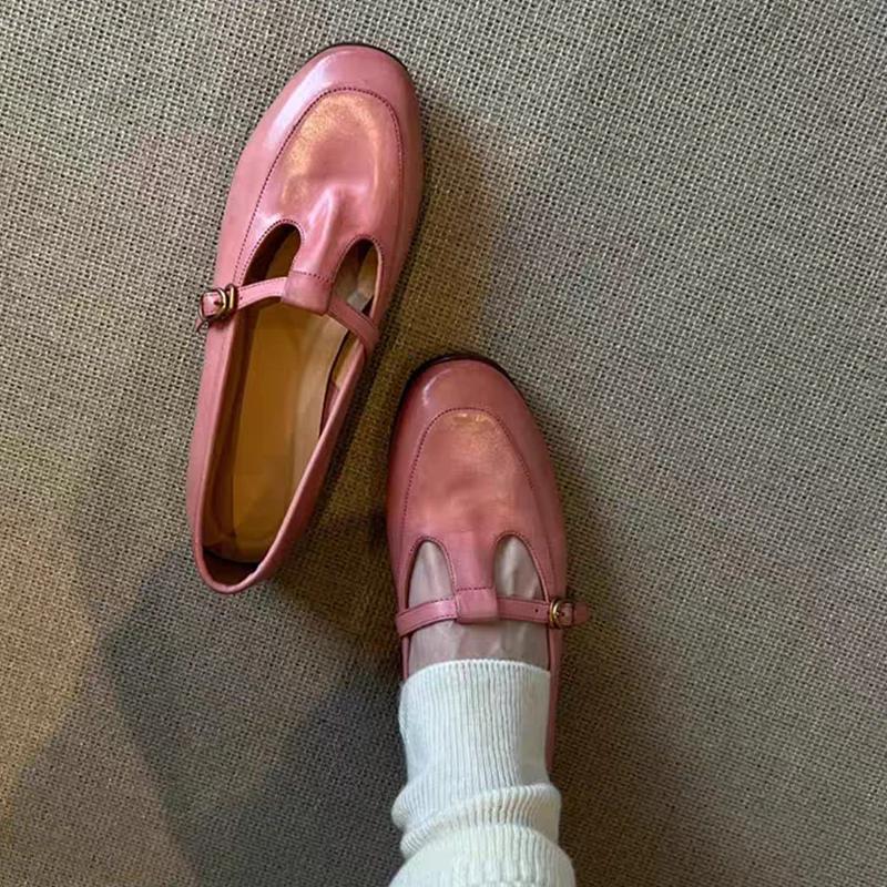 Women's Flats Loafers Shoes Casual Sneakers Shallow Mary Jane Shoes 2025 Summer New Sandals Walking Leather Zapatillas De Mujer