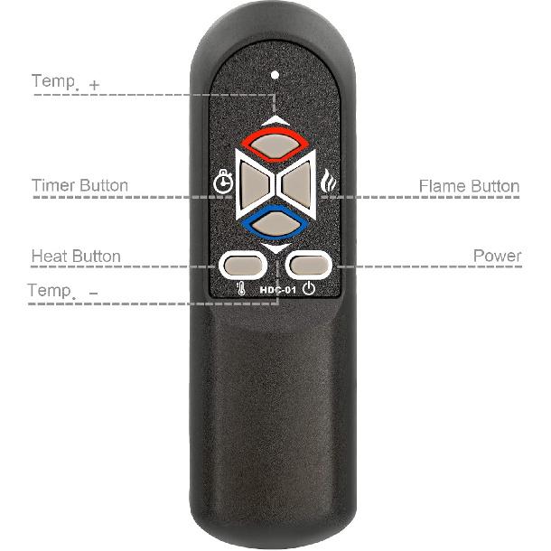 Replacement for Electric Fireplace Heater Remote Control SF122-26AI SF122-33AI