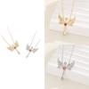 Wings Angel Cross Alloy Necklace Pendant Geometric Jewelry Fashion Gift Women
