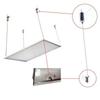 1m Steel Wires & Screws Suspension Mounting Wire Kit Led Lights Rope Wire Adjustable Hanging Accessories For Ceiling Lamp P A7L9