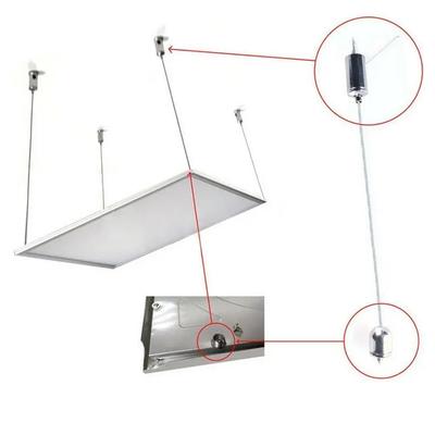 1m Steel Wires & Screws Suspension Mounting Wire Kit Led Lights Rope Wire Adjustable Hanging Accessories For Ceiling Lamp P A7L9