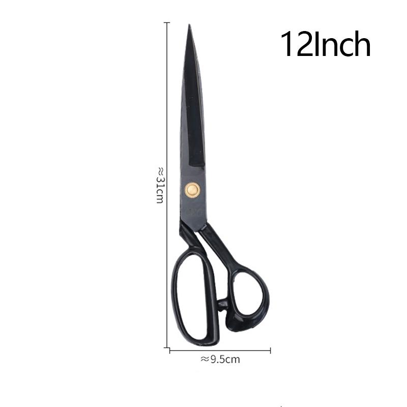 8-12 Inch Cutting Scissors Sewing Cutting Metal Large Scissors Leather Cloth DIY Sewing Supplies Household Thickening Scissors