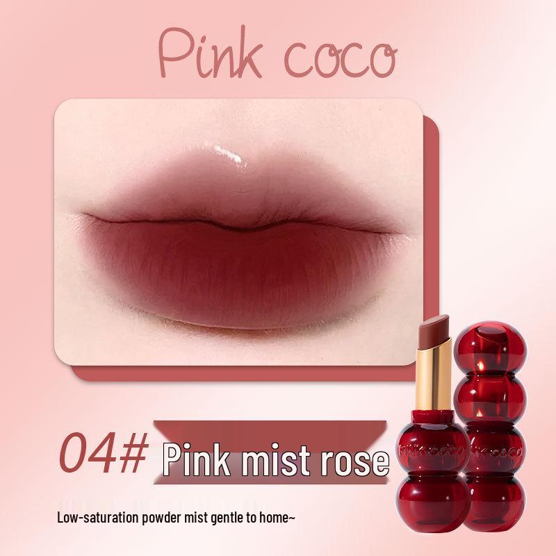 

PINKCOCO Вельветовая помада - Розовый туман Роза Матовая для осени/зимы