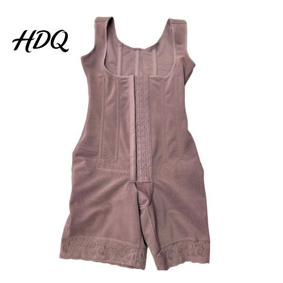 Skin-friendly Body Shaper High Waist Clasp Firm Tummy Butt with Front Shapewear Open-Crotch Lifting Control Hip Breathable