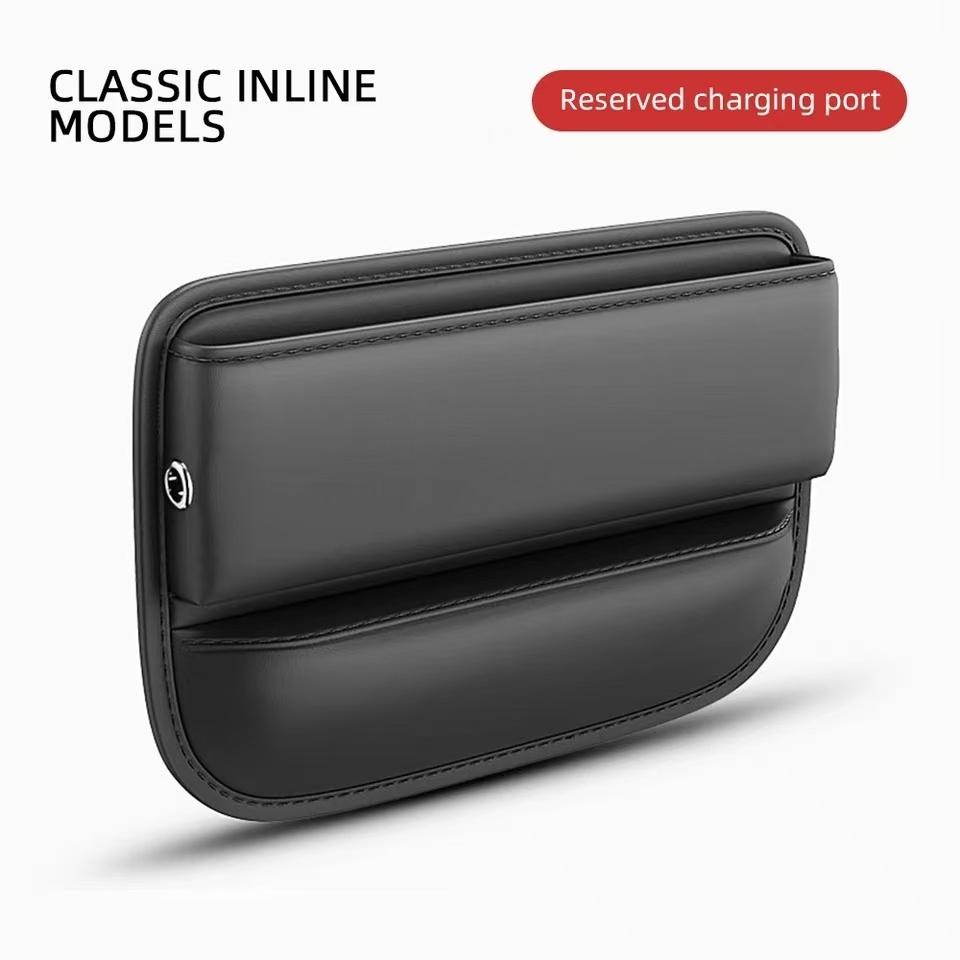 Car Seat Gap Filler Organizer Multifunctional Storage Box Pocket Console Crevice Leather Holder Cup Phone Key Card Auto lnterior