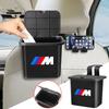 Car Trash Can Hanging Garbage Organizor Auto Badge Seat Back Storage Box for E46 E39 E90 E36 E60 E34 E30 F30 E71 F10 F10 F11 X6 X1 X2 X3 X4 X5 X7