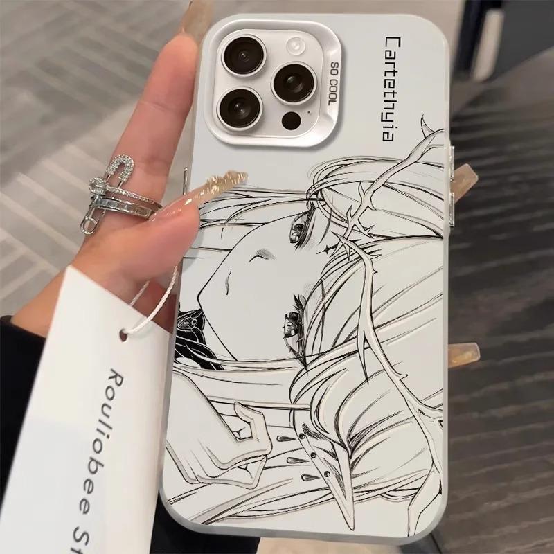 Linien-Cartoon für Apple 16promax Kreativ für IPhone 13/12 Handyhülle 15plus Sturzsicher 11