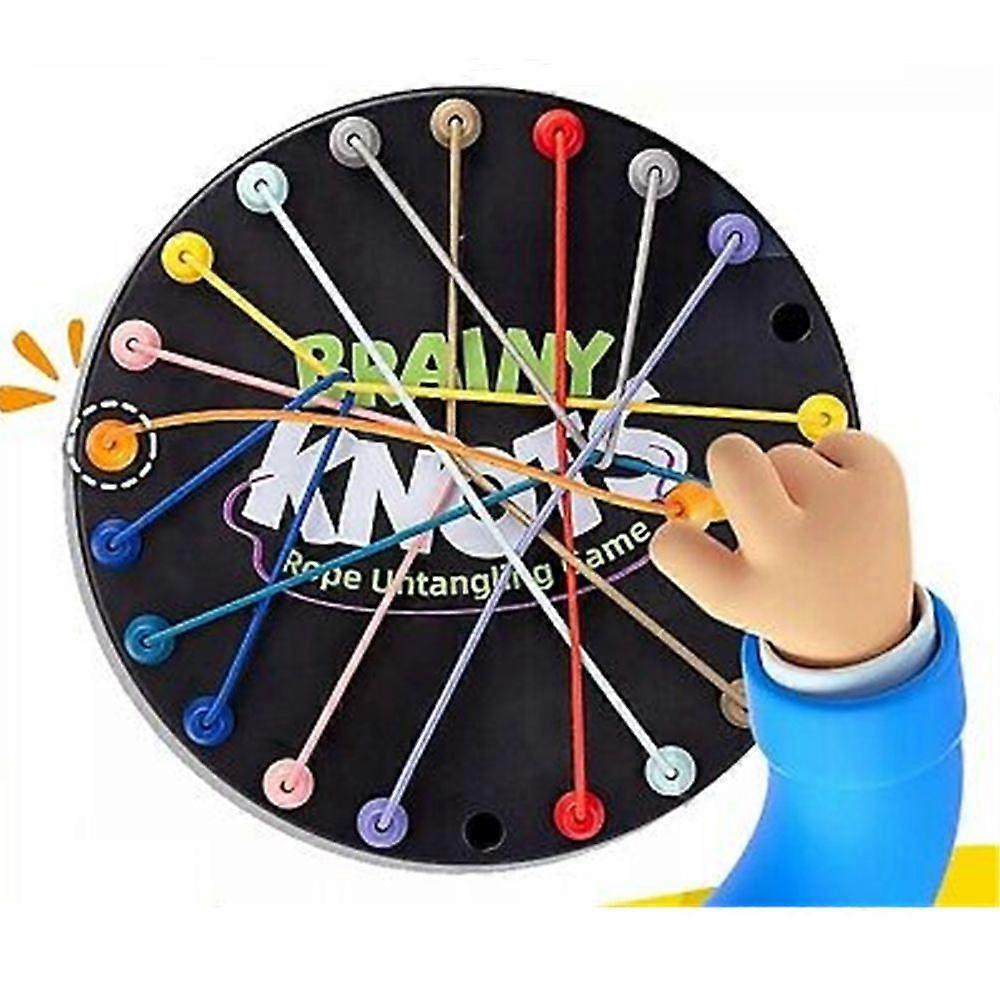 Brainy Knots Rope Untangling Table, Logic Puzzle Board Game