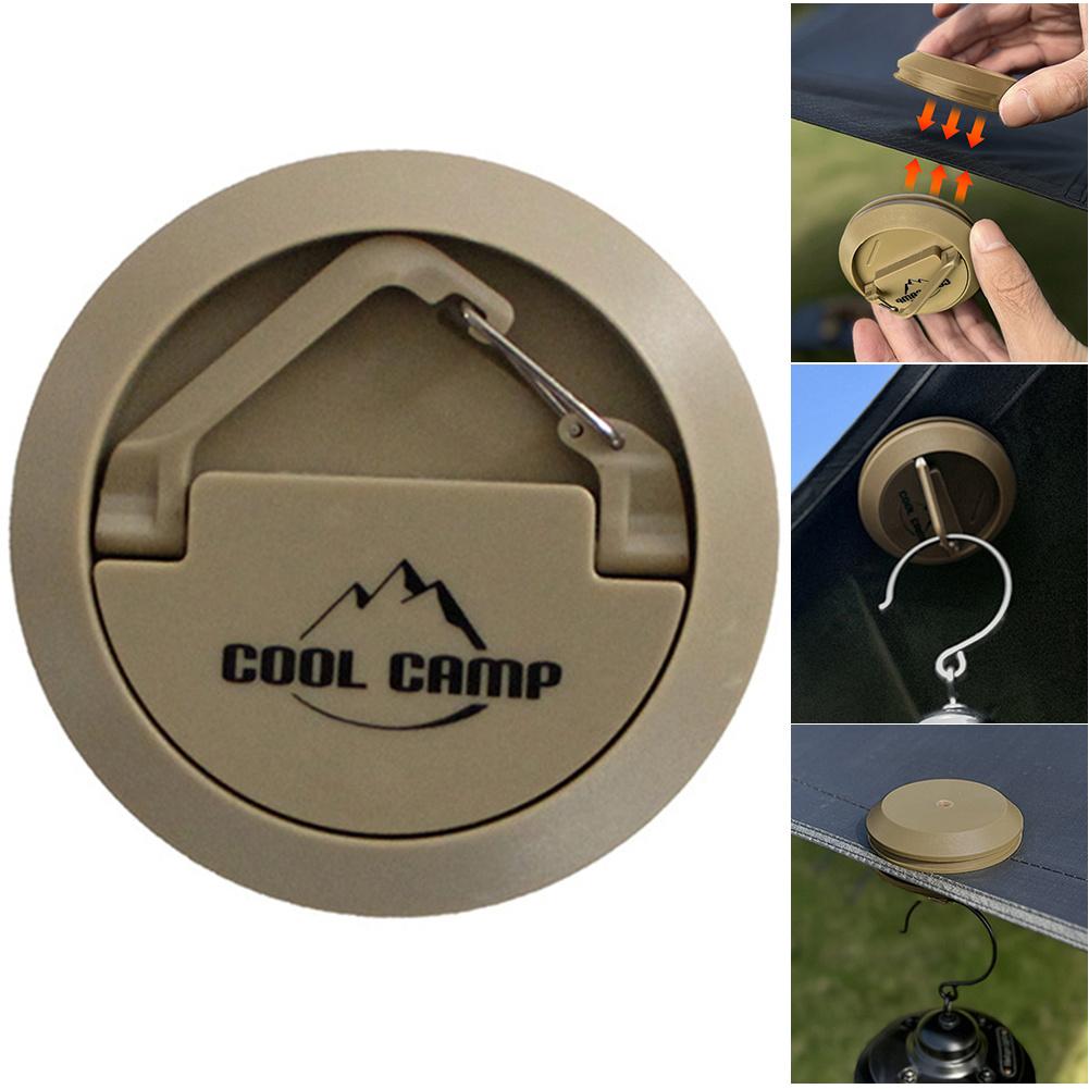 

Магнитный крючок для уличной палатки, портативный подвесной крючок, аксессуары для кемпинга на открытом воздухе, подвесной крючок для кемпинга на присоске для навеса хаки