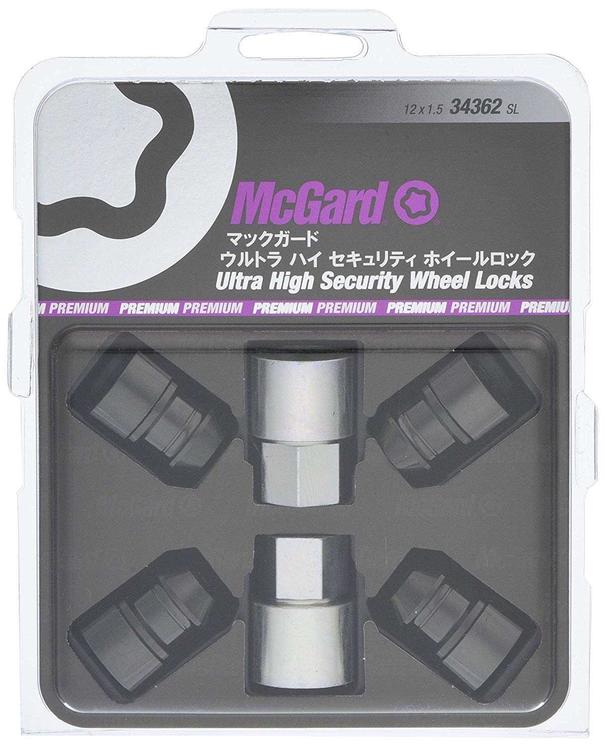 

McGard MCG-34362SL MCG-34362SL Lock Nut M12X1.5 21H High Security Black MCG-34362SL чёрный