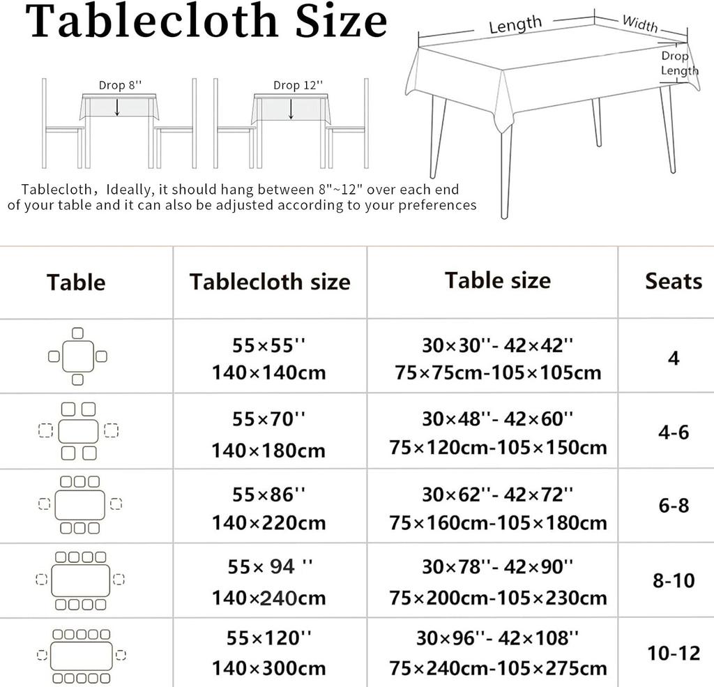 Nautical Coastal Rectangle Tablecloth Beach Ocean Table Cloth Waterproof Polyester Table Cover for Kitchen Dining Table Decor