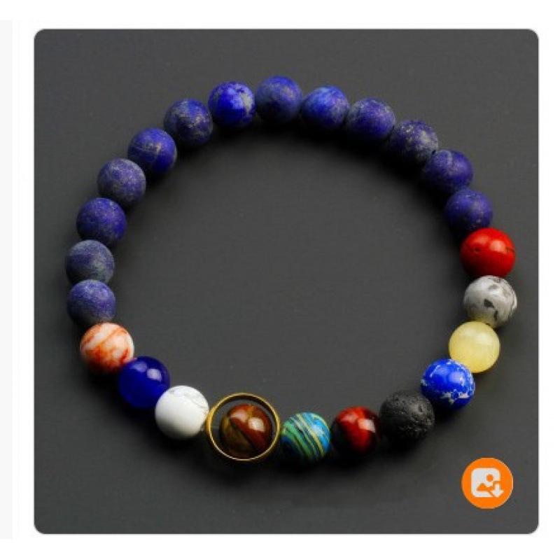 European and American Trendy Galaxy Bracelet - Eight Planets and Starlit Sky Design